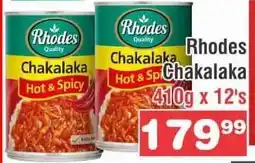 Advance Cash n Carry Rhodes Chakalaka offer