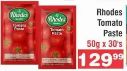Advance Cash n Carry RHODES TOMATO PASTE offer