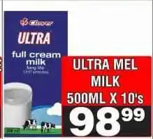 Advance Cash n Carry ULTRA MEL MILK 500ML X 10's offer