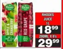 Advance Cash n Carry Rhodes juice offer