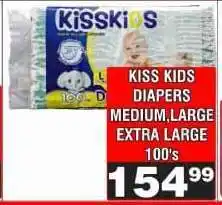 Advance Cash n Carry KISS KIDS DIAPERS MEDIUM,LARGE EXTRA LARGE 100's offer