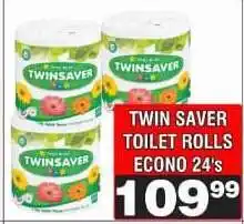 Advance Cash n Carry TWIN SAVER TOILET ROLLS ECONO 24's offer