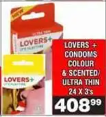 Advance Cash n Carry LOVERS + CONDOMS COLOUR & SCENTED/ULTRA THIN offer
