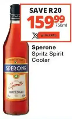 Checkers Liquor Shop Sperone Spritz Spirit Cooler offer