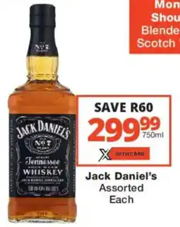 Checkers Liquor Shop Jack Daniel's Assorted offer