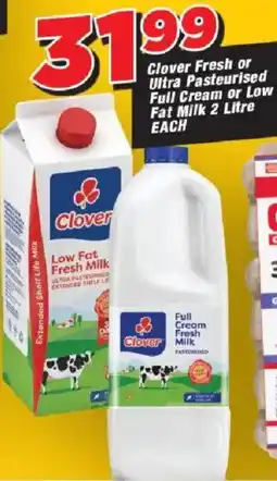 OK Grocer Clover Fresh or Ultra Pasteurised Full Cream or Low Fat Milk offer