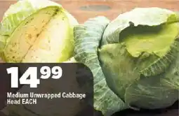 OK Grocer Medium Unwrapped Cabbage Head offer