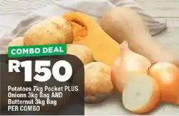 OK Grocer Potatoes Pocket plus Onions and Butternut offer
