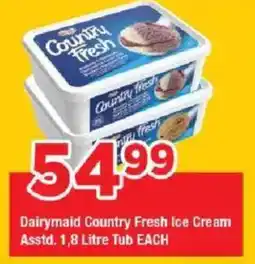 OK Grocer Dairymaid Country Fresh Ice Cream Tub offer