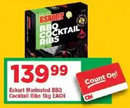 OK Grocer Eskort Marinated BBQ Cocktail Ribs offer