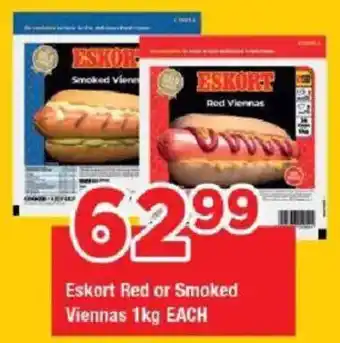 OK Grocer Eskort Red or Smoked Viennas offer