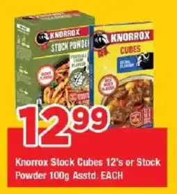 OK Grocer Knorrox Stock Cubes or Stock Powder offer