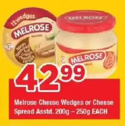 OK Grocer Melrose Cheese Wedges or Cheese Spread offer