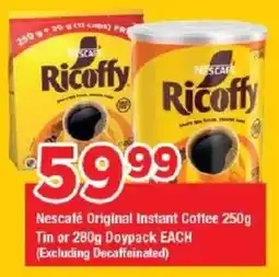 OK Grocer Nescafé Original Instant C Tin or Doypack offer
