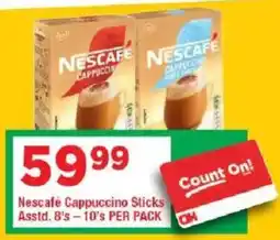 OK Grocer Nescafé Cappuccino Sticks offer