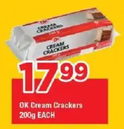 OK Grocer OK Cream Crackers offer