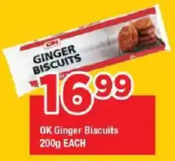 OK Grocer OK Ginger Biscuits offer