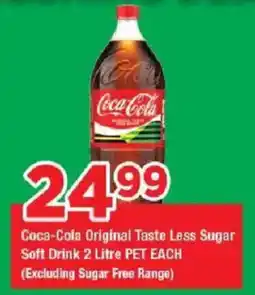 OK Grocer Coca-Cola Original Taste Less Sugar Soft Drink offer