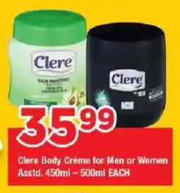 OK Grocer Clere Body Créme for Men or Women offer