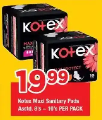 OK Grocer Kotex Maxi Sanitary Pads offer