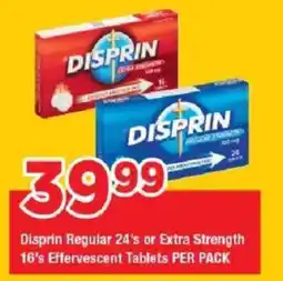 OK Grocer Disprin Regular or Extra Strength Effervescent Tablets offer