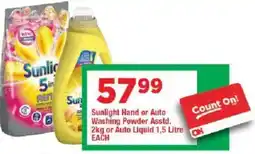 OK Grocer Sunlight Hand or Auto Washing Powder or Auto Liquid offer