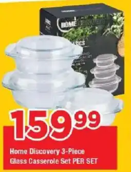 OK Grocer Home Discovery Glass Casserole Set offer