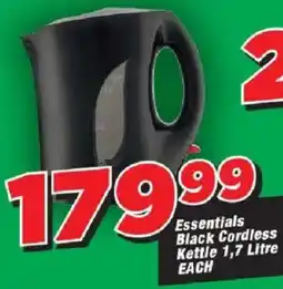 OK Grocer Essentials Black Cordless Kettle offer