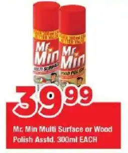OK Grocer Mr. Min Multi Surface or Wood Polish offer
