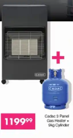 Save Hyper Cadac 3 Panel Gas Heater + Cylinder offer
