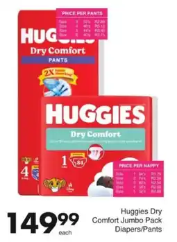 Save Hyper Huggies Dry Comfort Jumbo Pack Diapers/ Pants offer