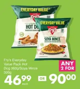 Save Hyper Fry's Everyday Value Pack Hot Dog/ Soya Mince offer