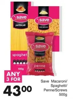 Save Hyper Save Macaroni/ Spaghetti/ Penne/ Screws offer