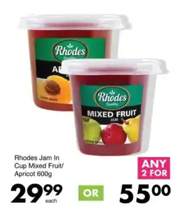 Save Hyper Rhodes Jam In Cup Mixed Fruit/ Apricot offer