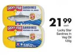 Save Hyper Lucky Star Sardines In Veg Oil offer