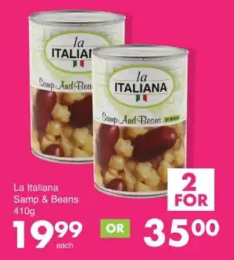 Save Hyper La Italiana Samp & Beans offer