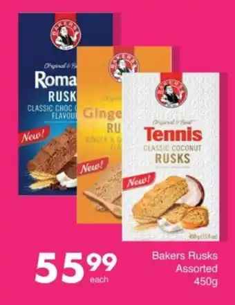 Save Hyper Bakers Rusks Assorted offer