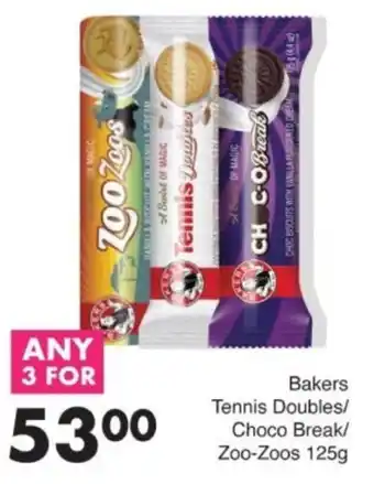 Save Hyper Bakers Tennis Doubles/ Choco Break/ Zoo-Zoos offer
