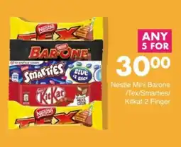 Save Hyper Nestle Mini Barone/ Tex/ Smarties/ Kitkat 2 Finger offer