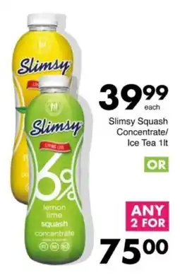 Save Hyper Slimsy Squash Concentrate/ Ice Tea offer