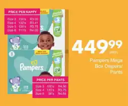 Save Hyper Pampers Mega Box Diapers/ Pants offer