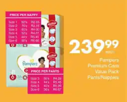 Save Hyper Pampers Premium Care Value Pack Pants/ Nappies offer