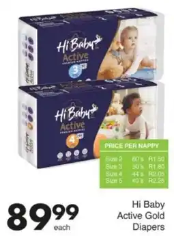 Save Hyper Hi Baby Active Gold Diapers offer