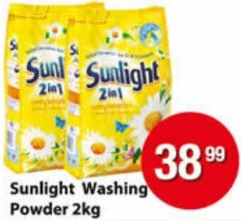 Check Save Sunlight Washing Powder 2kg offer