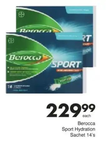 Save Hyper Berocca Sport Hydration Sachet offer