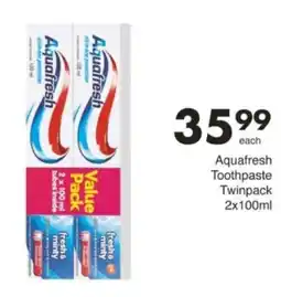 Save Hyper Aquafresh Toothpaste Twinpack offer