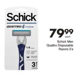 Save Hyper Schick Men Quattro Disposable Razors offer