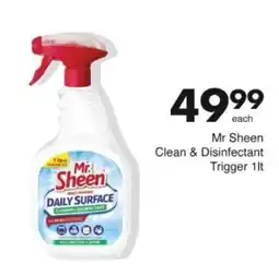 Save Hyper Mr Sheen Clean & Disinfectant Trigger offer