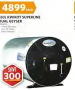 BUCO Kwikot 50L Superline Dual Geyser 136650 offer