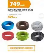 BUCO 100m House Wire SABS 2.5mm-Per Roll offer